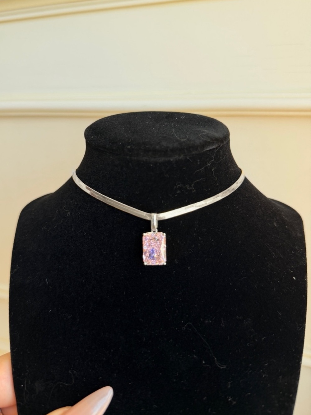 Pink Diamond Necklace